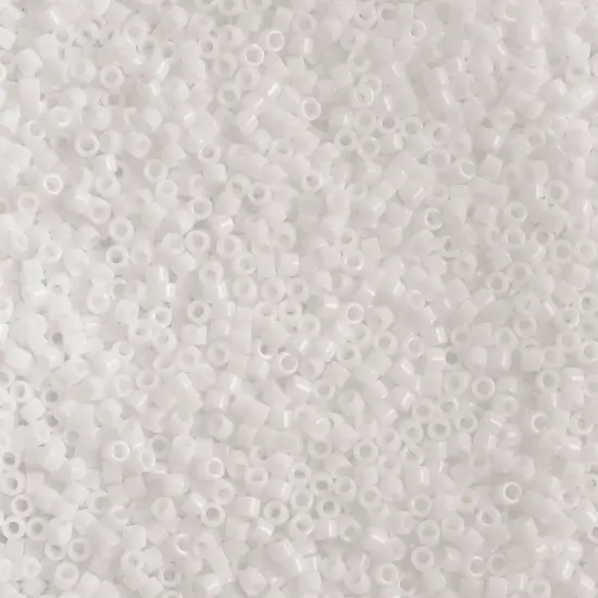Miyuki Delica 250g Opaque Glass Beads, 11/0 Chalk White (DB0200) {1}