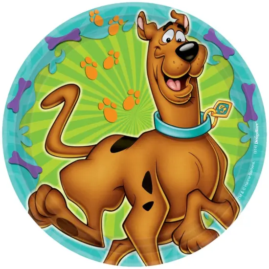 Scooby-Doo 7" Round Plates, 8ct {1}