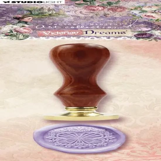 Studio Light Jenine's Mindful Art Wax Stamp With Handle-Nr. 15, Embellished Butterfly {1}