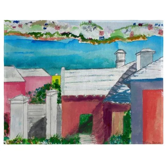 Betsy Drake Roof Tops Place Mat Set of 4 {1}