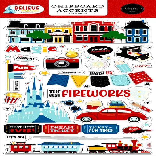 Carta Bella Believe In Magic Chipboard Accents {1}