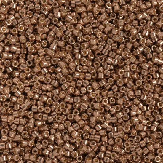 Miyuki Delica 5.2g Duracoat Galvanized Glass Beads, 11/0 Antique Gold DB2504 {1}