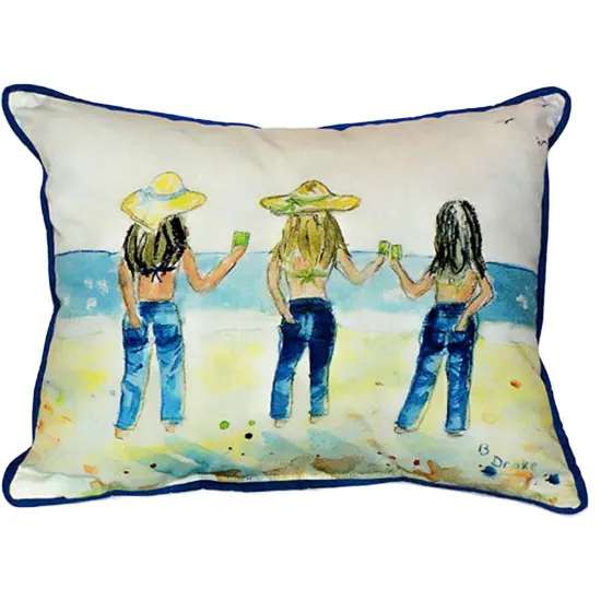 Betsy Drake Sandy Bottoms Extra Large 20 X 24 Indoor / Outdoor Pillow {1}