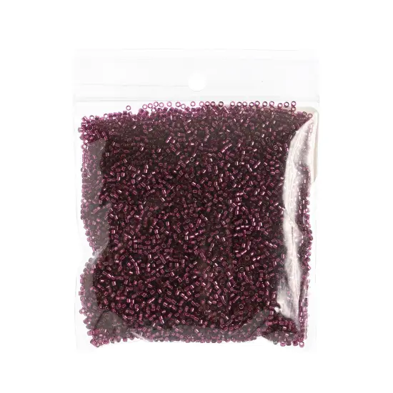 Miyuki Delica 50g Silver Lined Glass Beads, 11/0 Raspberry (DB1342) {2}