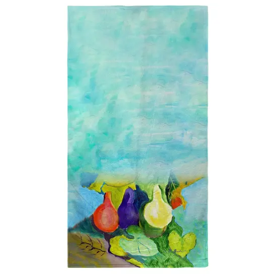 Betsy Drake Gourds Beach Towel Multicolor {1}