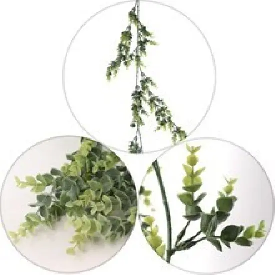 6-Foot Realistic Eucalyptus Garland - Lifelike Greenery with Natural Leaves, Perfect for Wedding Arches, Party Tablescapes & Home Decor - All-Season Botanical Accent, Floral Home by Artificial Flowers {2}
