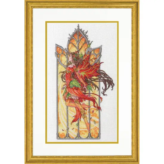 Dimensions Counted Cross Stitch Kit 10"x17"-Dancing Fall Fairy 18 Count {3}