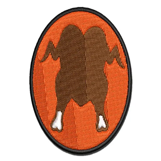 Cooked Thanksgiving Turkey Dinner Multi-Color Embroidered Iron-On or Hook & Loop Patch Applique {1}