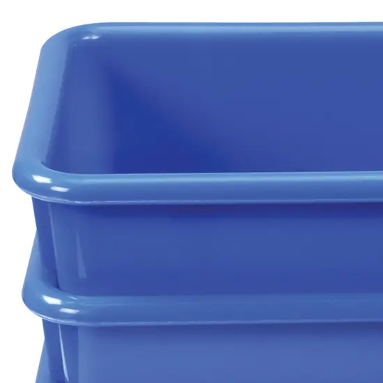 Kaplan Early Learning Company Blue Colored Storage Bin - Set of 5 {4}