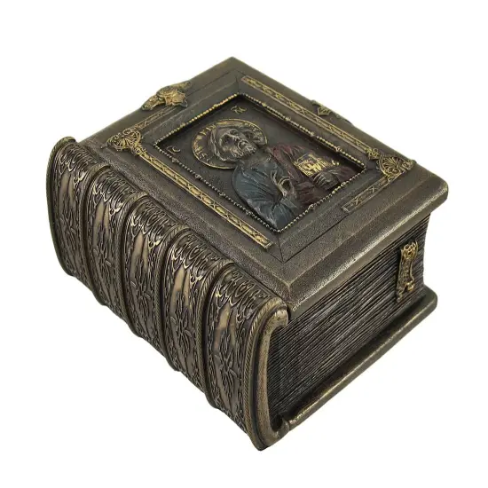 Christ Pantocrator Book Shaped Trinket Box {1}