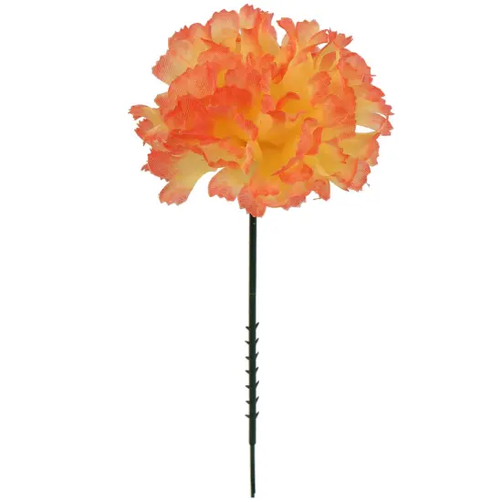 LGBT Carnation Picks: Set of 100, 3.5" Wide, Silk Flowers, Floral Home by Artificial Flowers Orange {1}