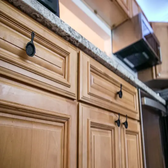 Set of 6 Mini Cast Iron Skillet Drawer Pulls Decorative Kitchen Cabinet Knobs {7}