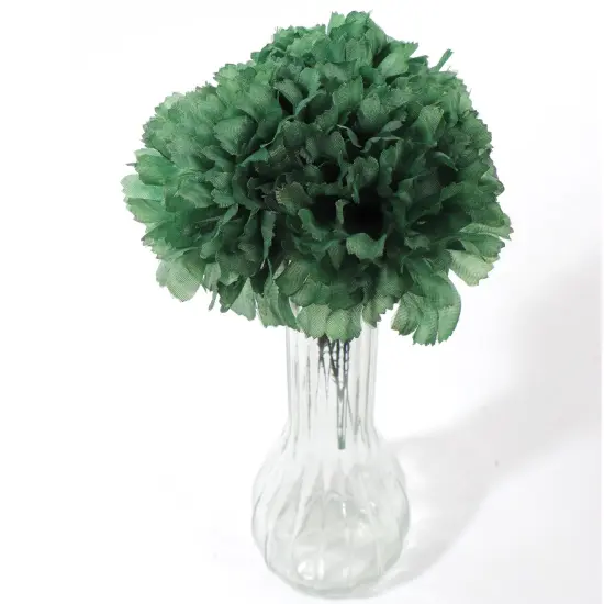 LGBT Carnation Picks: Set of 100, 3.5" Wide, Silk Flowers, Floral Home by Artificial Flowers Green {6}