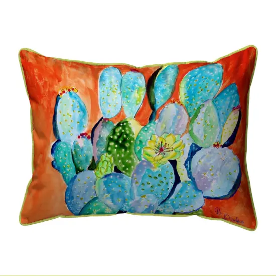 Betsy Drake Cactus II Extra Large Zippered Pillow 20x24 Multicolor {1}