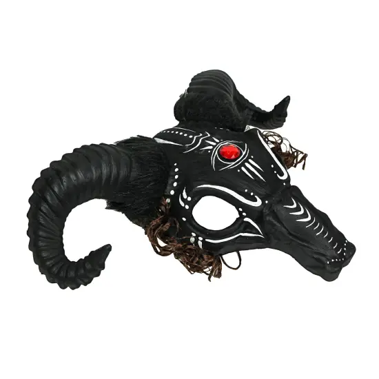 Voodoo Witch Doctor Goat Head Mask Halloween Costume Cosplay Masquerade {3}