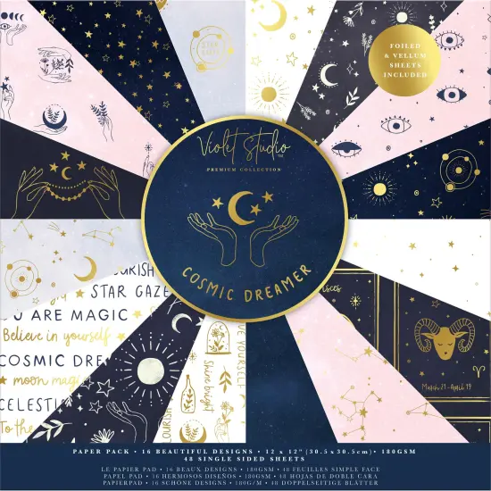 Violet Studio Single-Sided Paper Pack 12"X12" 48/Pkg-Cosmic Dreamer {1}
