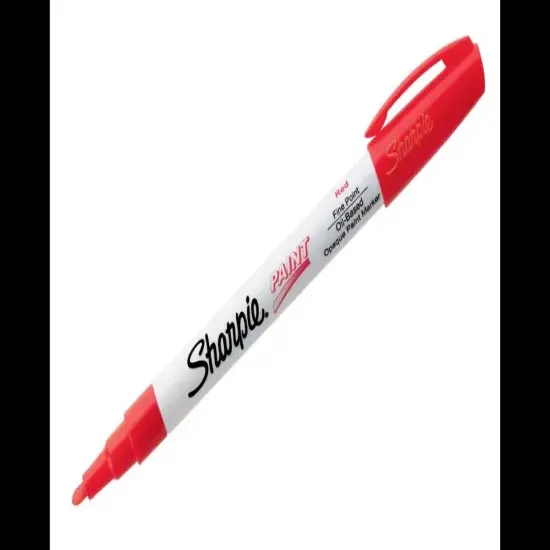 Oil-Based Paint Marker, Fine Point, Choose from 15 Different Colors Red {1}
