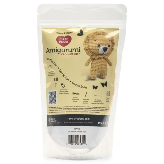 Red Heart Amigurumi Kit-Leo The Lion {1}
