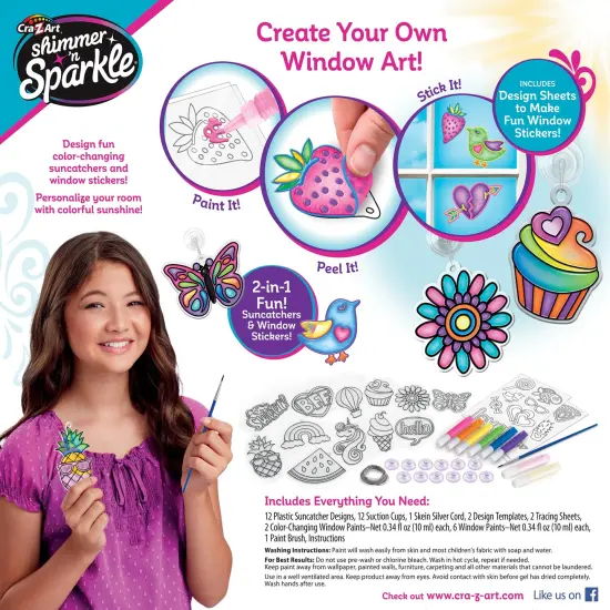 Cra-Z-Art Shimmer 'N Sparkle Color Changing Window Art Kit {3}