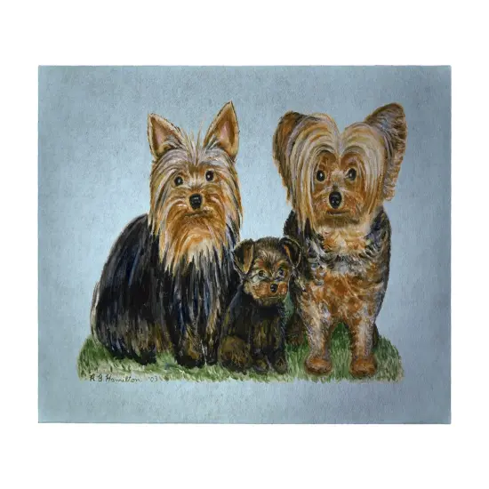Betsy Drake Yorkies 30 X 50 Inch Yorkshire Terrier Comfort Floor Mat {1}