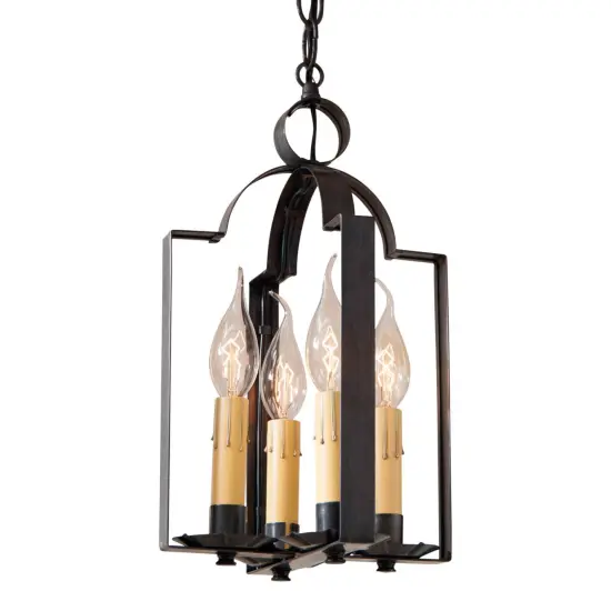Irvins Country Tinware Four Light Saddle Light in Kettle Black {1}