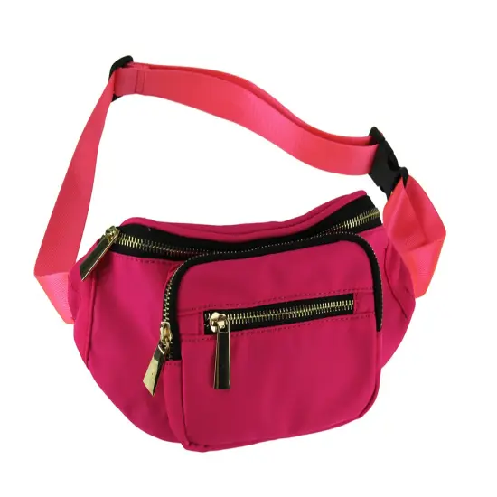 Nylon Canvas Fanny Pack with Hidden Pocket {1}