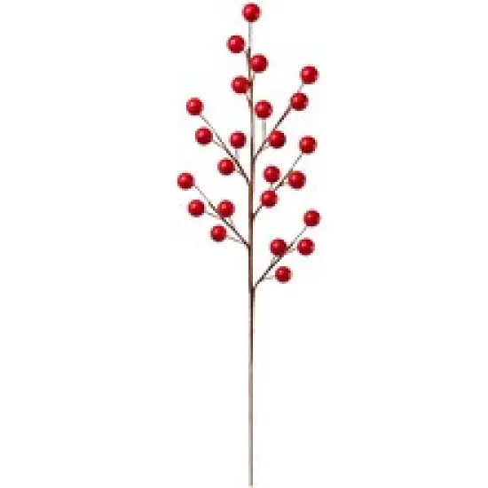 Set of 12: Artificial Red Berry Spray with Realistic Berries | 18-Inch | Indoor Use | Valentine's Day Gifts | Berry Picks | for Arrangements | Parties & Events | Home & Office Decor, Floral Home by Artificial Flowers {2}