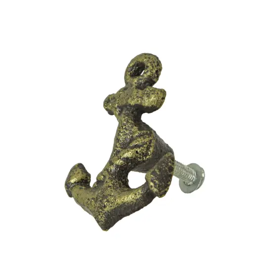 Bronze Cast Iron Ship Anchor Drawer Pull Decorative Cabinet Knob Set of 6 {7}