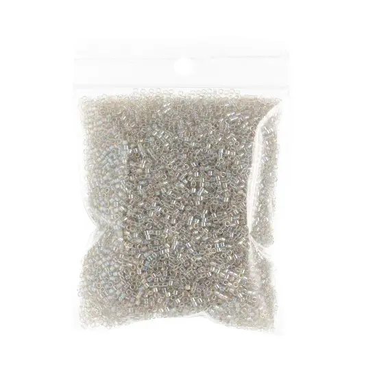 Miyuki Delica 50g Transparent Glass Beads, 11/0 Grey Mist AB DB1251 {2}