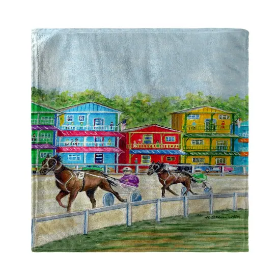 Betsy Drake Harness Race Beach Towel Multicolor {1}