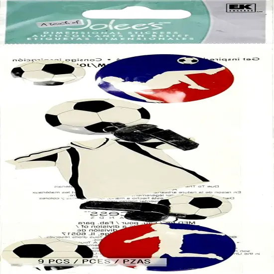 Jolee's Boutique Soccer Dimensional Stickers {1}