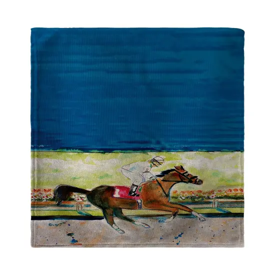 Betsy Drake Racing Horse Kitchen Towel {1}