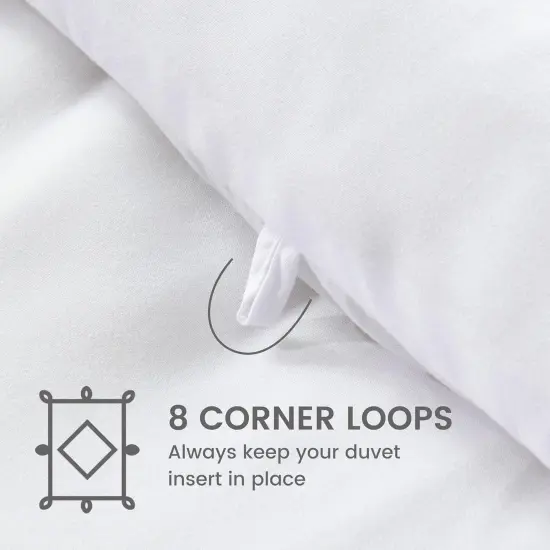 SLEEP ZONE White Reversible Queen Size Cooling Comforter {3}