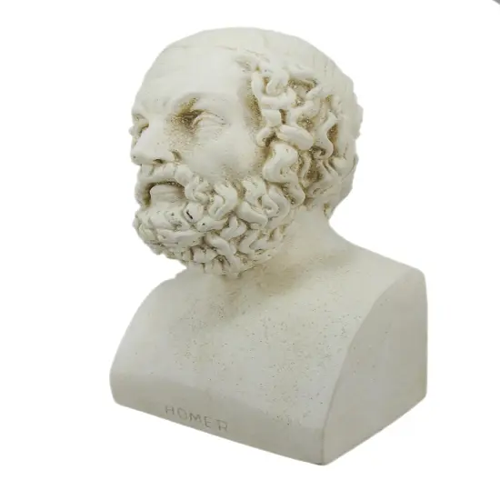 Aristotle And Homer Bust Bookends Greek Philosophy {6}
