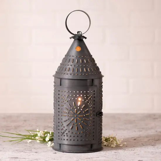 Irvins Country Tinware 15-Inch Revere Lantern in Kettle Black {3}