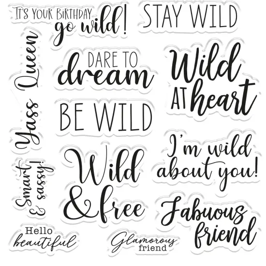 Sara Signature Wild At Heart Stamp Set-Stay Wild {2}