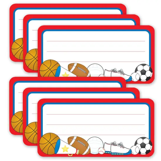 (6 Pk) Sports Nametags {1}