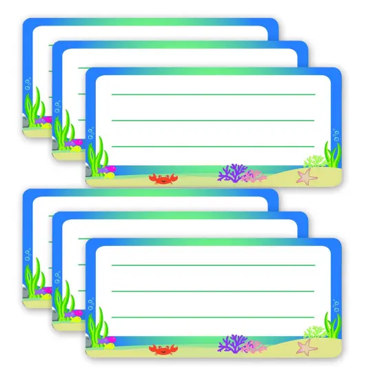 (6 Pk) Under The Sea Nametags {1}