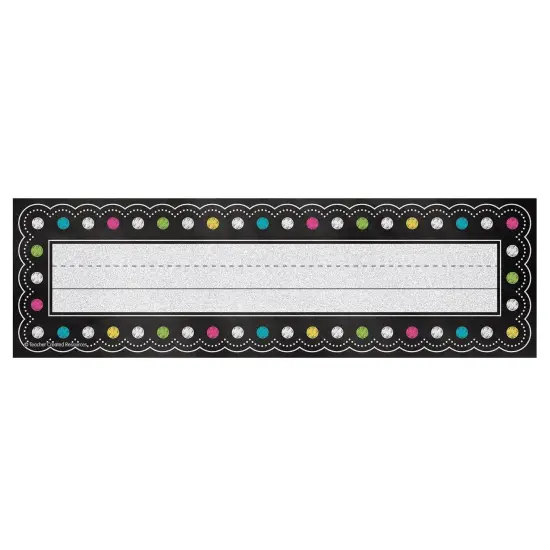 Chalkboard Brights Flat Name Plates, 36 Per Pack, 6 Packs {2}