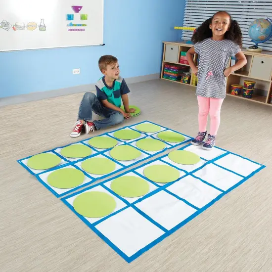 Ten-Frame Floor Mat Set Activity Set {5}