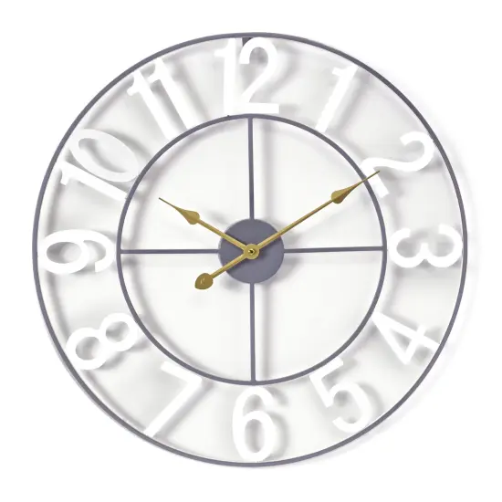 Sorbus Large Wall Clock for Living Room Decor - Numeral Wall Clock for Kitchen - 16-inch Wall Clock Decorative White {1}