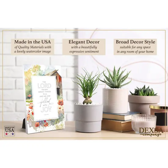 The Lord Has Done Wood Plaque with Easel and Hook Wall Tabletop Art - 6 inches x 9 inches {3}