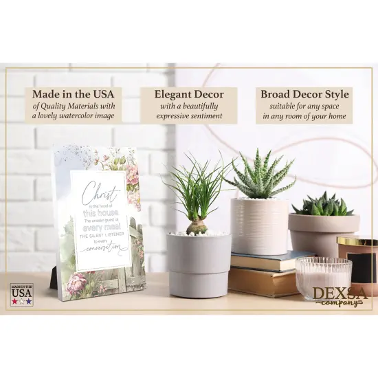 Christ Is The Head Wood Plaque with Easel and Hook Wall Tabletop Art - 6 inches x 9 inches {3}