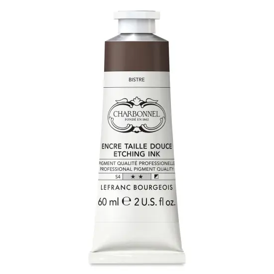 Charbonnel Etching Ink - Basic Bistre, 60 ml {1}
