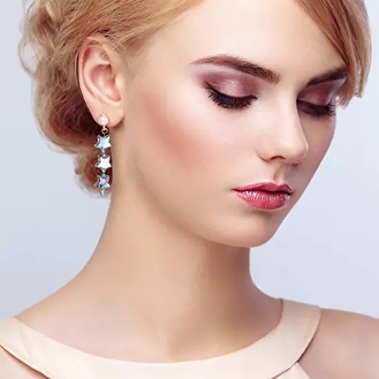 400 Pieces Acrylic Star Shape Beads, Star Shape Charming Beads, Clear Acrylic 10mm Beads for DIY Jewelry Craft Making Necklace Bracelet Supplies (4 Pack x 100 PCS) {3}