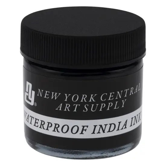 New York Central&reg; India Ink Bottles - Make an Impact with Matte Black India Ink, Perfect For Artists, Calligraphy, Illustrations, & More! {1}