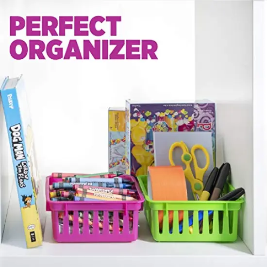 Classroom Storage Baskets Crayon and Pencill Container | Classroom Organization| Storage Basket, Shelf and Desk Organizer | For Classrooms, Office Desk, Small Desk, and Toy Storage {5}