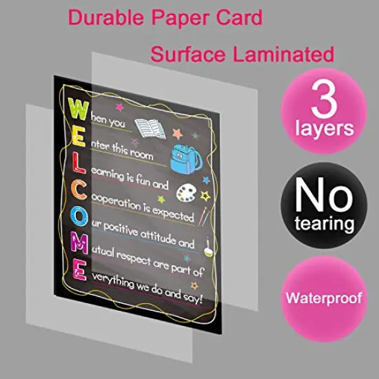 Welcome Classroom Poster Back to School Classroom Decorations Motivational Sign 11 X 14 for Preschool Middle High School Classroom Decor {6}