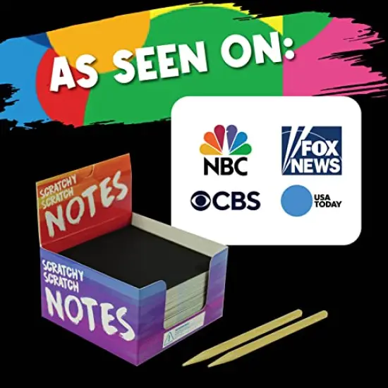 Rainbow Scratch Art for Kids Mini Notes - Great Crafts for Kids & Tweens - Gifts for Teens & Small Gifts for Kids - Fun Arts and Crafts with 150 Scratch Papers, Cool Finds {2}