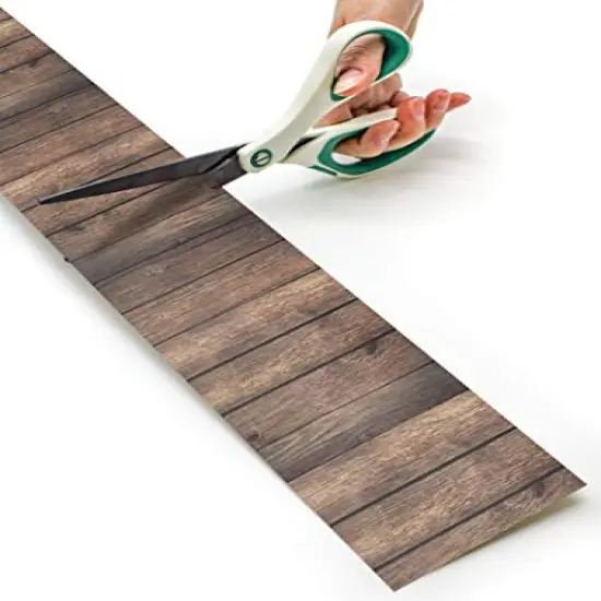 Dark Wood Straight Rolled Border Trim - 50ft - Decorate Bulletin Boards, Walls, Desks, Windows, Doors, Lockers, Schools, Classrooms, Homeschool & Offices {5}